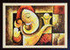 Ganesha (ART_6105_35211) - Handpainted Art Painting - 43in X 31in (Framed)