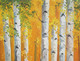 Beauty of Autumn Forest (ART_1232_35404) - Handpainted Art Painting - 27in X 24in