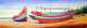 Colorful Fishing Boats (ART_1232_35518) - Handpainted Art Painting - 28in X 9in