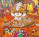 Rajasthani Painting (2) (ART_5110_34639) - Handpainted Art Painting - 24in X 23in (Framed)