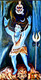 LORD SIVA-BEHOLDER OF GANGES (ART_6175_35668) - Handpainted Art Painting - 34in X 64in