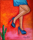 Thorny Legs (ART_1252_35768) - Handpainted Art Painting - 10in X 12in
