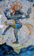 Tandav - Rudra (ART_6067_35888) - Handpainted Art Painting - 7in X 11in