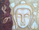 BUDDHA (ART_1265_36804) - Handpainted Art Painting - 36in X 27in (Framed)
