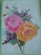 Beautiful flower (ART_6442_37016) - Handpainted Art Painting - 10in X 14in