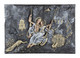 Radha Krishna Mural on Plywood - Heavy Textured (FR_1523_KSHMURAL2) - Handpainted Art Painting - 48in X 36in (Framed)