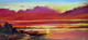 Sunset By The Village River - 24in X 11in,ART_SNSR110_2411,Acrylic Colors,Landscape,village,river,sunset,sunset in village - Buy Paintings Online in India.