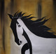 Horse (ART_5912_37559) - Handpainted Art Painting - 21in X 19in