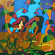 Farmers (ART_6525_37613) - Handpainted Art Painting - 24in X 24in