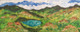 Lake in the Mountain (ART_6500_37679) - Handpainted Art Painting - 30in X 12in