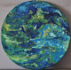 The Blue Planet (ART_6586_38027) - Handpainted Art Painting - 14in X 14in (Framed)
