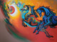 HORSE 1 (ART_6663_38329) - Handpainted Art Painting - 36in X 30in