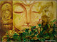 Divine lite Lord Buddha Meditation Painting  Medium (ART_6662_38414) - Handpainted Art Painting - 36in X 48in