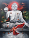 Devotion of Buddha  (ART_82_38407) - Handpainted Art Painting - 36in X 48in