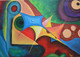 Mismatch (ART_6624_38149) - Handpainted Art Painting - 28in X 20in