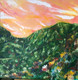 Sunset In The Valley (ART_6676_38490) - Handpainted Art Painting - 30in X 30in