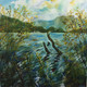 Autumn At Bhimtal (ART_6676_38484) - Handpainted Art Painting - 30in X 30in