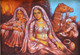 Rajasthani women  (ART_4397_38481) - Handpainted Art Painting - 40in X 30in