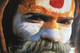 Aghori baba (ART_6706_38835) - Handpainted Art Painting - 36in X 24in