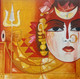 Parvati  (ART_6491_38841) - Handpainted Art Painting - 12in X 12in (Framed)