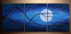 moon, night, tree,forest, tree at night, moon painting, clouds, moon behind clouds, moon behind tree