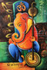 Lord Ganesha (ART_6706_39429) - Handpainted Art Painting - 24in X 36in