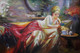 Lady painting (ART_6706_39482) - Handpainted Art Painting - 36in X 24in