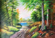 Landscape painting  (ART_6706_39689) - Handpainted Art Painting - 36in X 24in