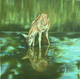 A cute deer in forest (ART_4285_40488) - Handpainted Art Painting - 18in X 18in