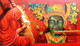 Meera ke krishna 11 (ART_82_40212) - Handpainted Art Painting - 36in X 24in