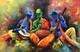 Modern art musician painting (ART_6706_38737) - Handpainted Art Painting - 36in X 24in