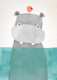 Hippo In Water (PRT_1345) - Canvas Art Print - 21in X 29in