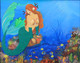 Mermaid-Mystery or Myth! (ART_65_17554) - Handpainted Art Painting - 33in X 27in (Framed)