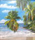 Virgin beach (ART_6976_40758) - Handpainted Art Painting - 21in X 24in (Framed)