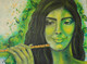 Nature's Melody (ART_6584_37830) - Handpainted Art Painting - 40in X 30in