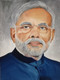 OIl Portrait of PM Sh. Narendra Modi (ART_6994_40823) - Handpainted Art Painting - 18in X 24in