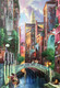 City view painting  (ART_6706_41922) - Handpainted Art Painting - 24in X 36in