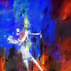 28Jazz02 - 32in X 32in,28Jazz02_3232,Jazz,Music,Oil Colors,Canvas,Blue, Violet, Mauve,Rs.4290,Figurative;Latest Collection;By Orientation and Size/Square/Medium (25in to 32in);Full Collection,Community Artists Group,Museum Quality - 100% Handpainted