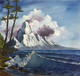 Mountain sea (ART_6698_42131) - Handpainted Art Painting - 21in X 20in