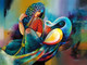 Affinity 1 (ART_3298_42724) - Handpainted Art Painting - 46in X 36in