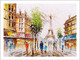 Cityscape | Street View of Paris | Eco-Friendly & Odorless Canvas Print (PRT_7026_41705) - Canvas Art Print - 55in X 40in