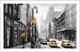 Cityscape | Yellow Taxi American City | Eco-Friendly & Odorless Canvas Print (PRT_7026_41693) - Canvas Art Print - 55in X 34in