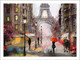 Cityscape | Street View of Paris | Eco-Friendly & Odorless Canvas Print (PRT_7026_41644) - Canvas Art Print - 55in X 40in