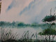 Calm lake  (ART_425_42983) - Handpainted Art Painting - 12in X 16in
