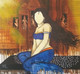 Soundarya (ART_7129_43239) - Handpainted Art Painting - 36in X 32in