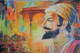 Chatrapati Shivaji Maharaj (ART_7153_43329) - Handpainted Art Painting - 16in X 11in