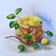 Lemons box (ART_6850_43842) - Handpainted Art Painting - 10in X 10in