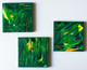 Inspire Creativity: Mini Abstract Inspire Series: Set of 3 (ART_6574_44163) - Handpainted Art Painting - 8in X 8in
