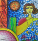 Sangini (ART_3892_44292) - Handpainted Art Painting - 12in X 12in