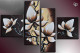 flower, flowers, blossom, blossoms, brown flowers, rose, lily, white flower, multipiece flower painting, multipice flower
